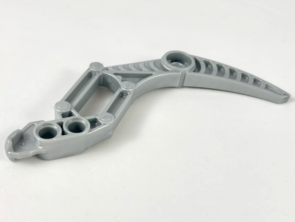 Large Figure Weapon, Claw / Fang, 2 Pin Holes (Visorak Suukorak) in Pearl Light Gray