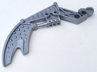 Large Figure Weapon, Claw / Fang, 2 Pin Holes (Visorak Vohtarak) in Pearl Light Gray