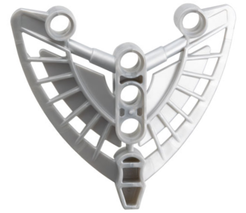 Large Figure Torso Cover, Armour, Toa Hordika in Pearl Light Gray