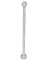 Duplo Flagpole / Antenna 1 x 9 in Pearl Light Gray