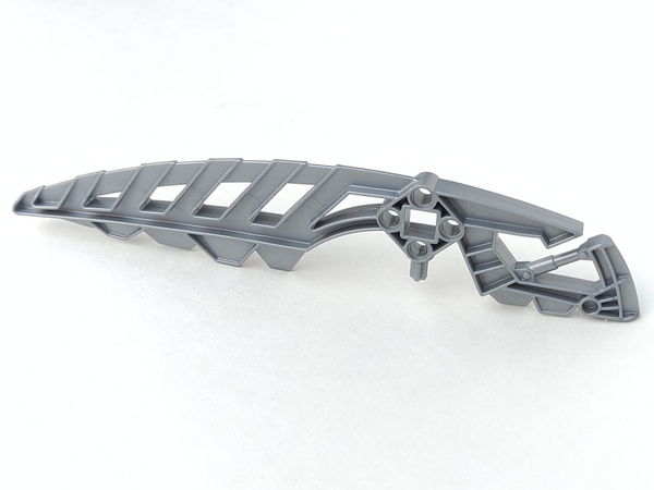Large Figure Weapon Sword, Lava Greatsword / Shield Half (Toa Lhikan) in Pearl Light Gray