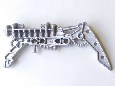 Large Figure Weapon Gun, Piraka Ice Gun (Thok) in Pearl Light Gray