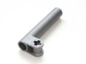 Technic Axle and Pin Connector, Perpendicular with Extension in Pearl Light Gray
