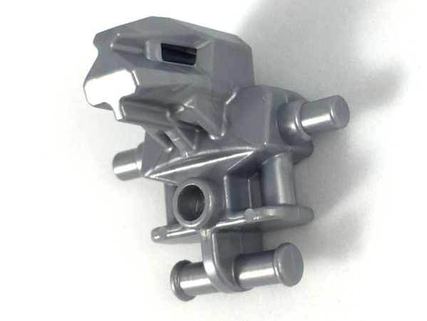 Torso/Head Mechanical [Exo-Force Robot] in Pearl Light Gray