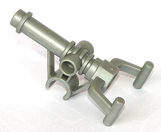Duplo Hose Nozzle with Two Handles and Clip in Pearl Light Gray