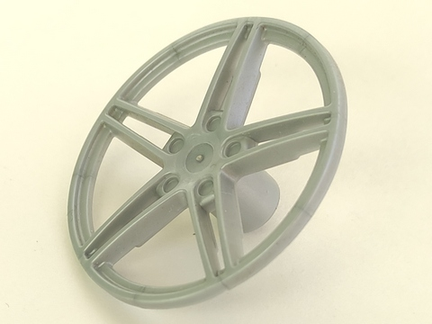 Wheel Cover 5 Spoke without Centre Stud - 35mm D. in Pearl Light Gray