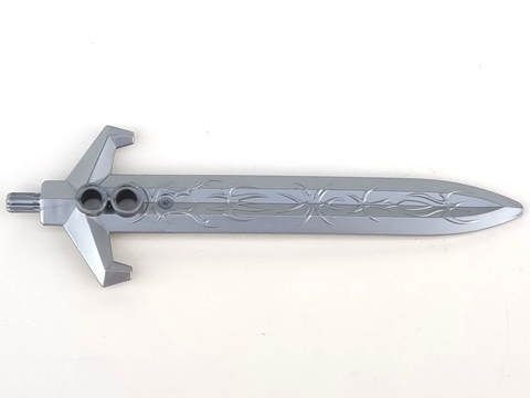Large Figure Weapon Sword, Jayko, King (Series 3) in Pearl Light Gray