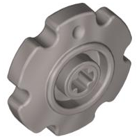 Technic Tread Sprocket Wheel Small 6 Tooth in Pearl Light Gray