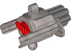 Launcher, Large Figure Weapon Cannon, Cordak Blaster in Pearl Light Gray