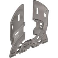 Large Figure Weapon Blade, Double / Shield Half (Toa Mahri Nuparu) in Pearl Light Gray