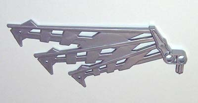 Large Figure Wing / Fin (Hahli Mahri) in Pearl Light Gray