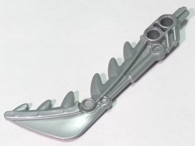 Large Figure Weapon Sword, Teeth (Barraki Takadox) in Pearl Light Gray