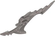 Large Figure Weapon Blade, Shark Tooth in Pearl Light Gray