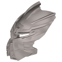 Large Figure Mask Ignika (Toa Ignika) in Pearl Light Gray