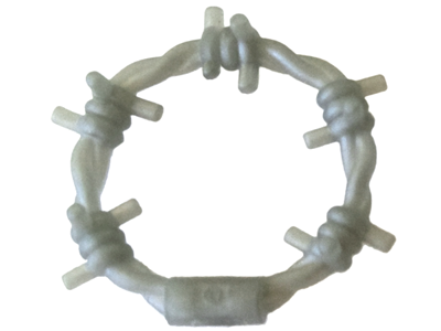 Equipment Barbed Wire Coil in Pearl Light Gray