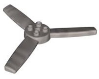 Duplo Rotor 3 Blade for Large Helicopter (Propeller) in Pearl Light Gray