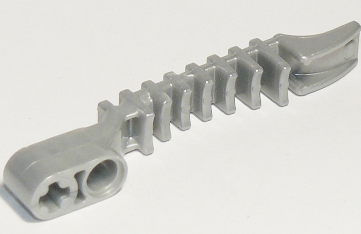 Launcher, Large Figure Weapon, Zamor Sphere Launcher, with Hole and Axle Hole in Pearl Light Gray