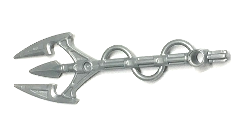 Large Figure Weapon Trident, Vapor in Pearl Light Gray