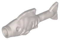 Animal, Fish [Hollow Stud Mouth] in Pearl Light Gray