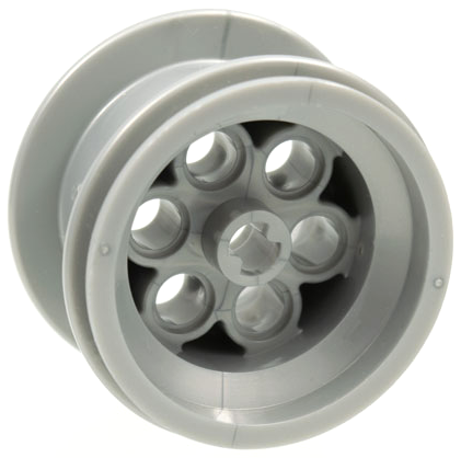 Wheel 49.6 x 28 VR (36.8 x 26) with Axle Hole in Pearl Light Gray