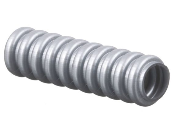 Hose, Ribbed 7mm D. 3L / 2.4cm in Pearl Light Gray