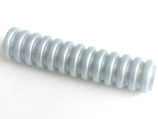 Hose, Ribbed 7mm D. 4L / 3.2cm in Pearl Light Gray