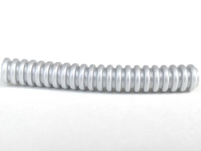 Hose, Ribbed 7mm D. 7L / 5.6cm in Pearl Light Gray