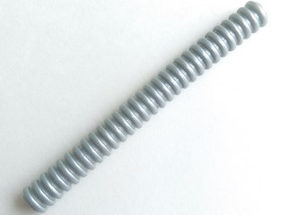 Hose, Ribbed 7mm D. 9L / 7.2cm in Pearl Light Gray
