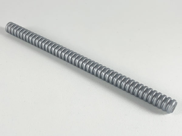 Hose, Ribbed 7mm D. 14L / 11.2cm in Pearl Light Gray