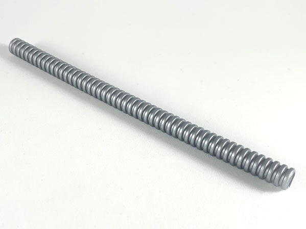 Hose, Ribbed 7mm D. 16L / 12.8cm in Pearl Light Gray