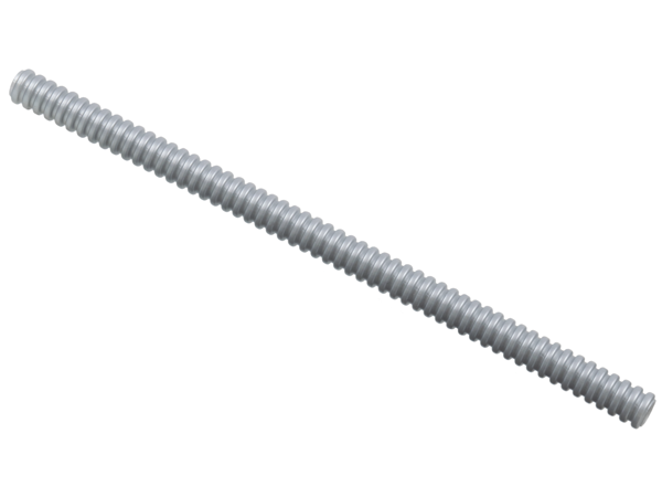 Hose, Ribbed 7mm D. 18L / 14.4cm in Pearl Light Gray