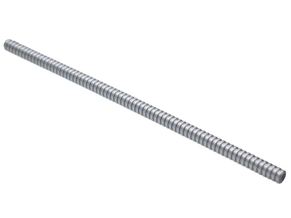 Hose, Ribbed 7mm D. 24L / 19.2cm in Pearl Light Gray