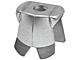 Minifig Neckwear Armor Breastplate with Leg Protection [Plain] in Metallic Silver