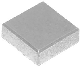 Tile 1 x 1 with Groove in Metallic Silver