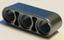 Technic Beam 1 x 3 Thick in Metallic Silver