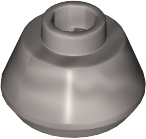 Cone 1 1/2 x 1 1/2 x 2/3 in Metallic Silver