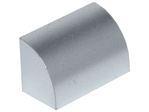 Brick Curved 1 x 2 x 1 No Studs in Metallic Silver