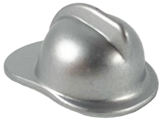 Helmet Fire in Metallic Silver