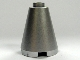 Cone 2 x 2 x 2, Open Stud in Metallic Silver