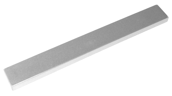 Tile 1 x 8 with Groove in Metallic Silver
