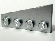 Wedge Plate 4 x 2 Right in Metallic Silver