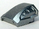 Brick Curved 2 x 2 No Studs - 3 Recessed Side Ports in Metallic Silver
