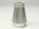 Cone 1 x 1 [No Top Groove] in Metallic Silver