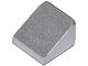 Brick Sloped 30° 1 x 1 x 2/3 (Cheese Slope) in Metallic Silver