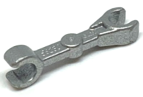 Arm Mechanical Straight (Droid) [2 Clips at 90°] in Metallic Silver