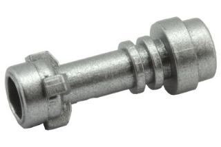 Weapon Lightsaber Hilt with Bottom Ring in Metallic Silver