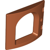 Duplo Door / Window, Castle in Dark Orange