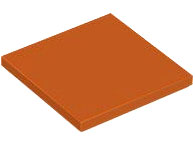 Tile 4 x 4 in Dark Orange