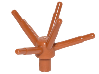 Plant, Flower Stem with Bar and 6 Stems in Dark Orange