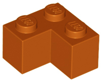 Brick 2 x 2 Corner in Dark Orange